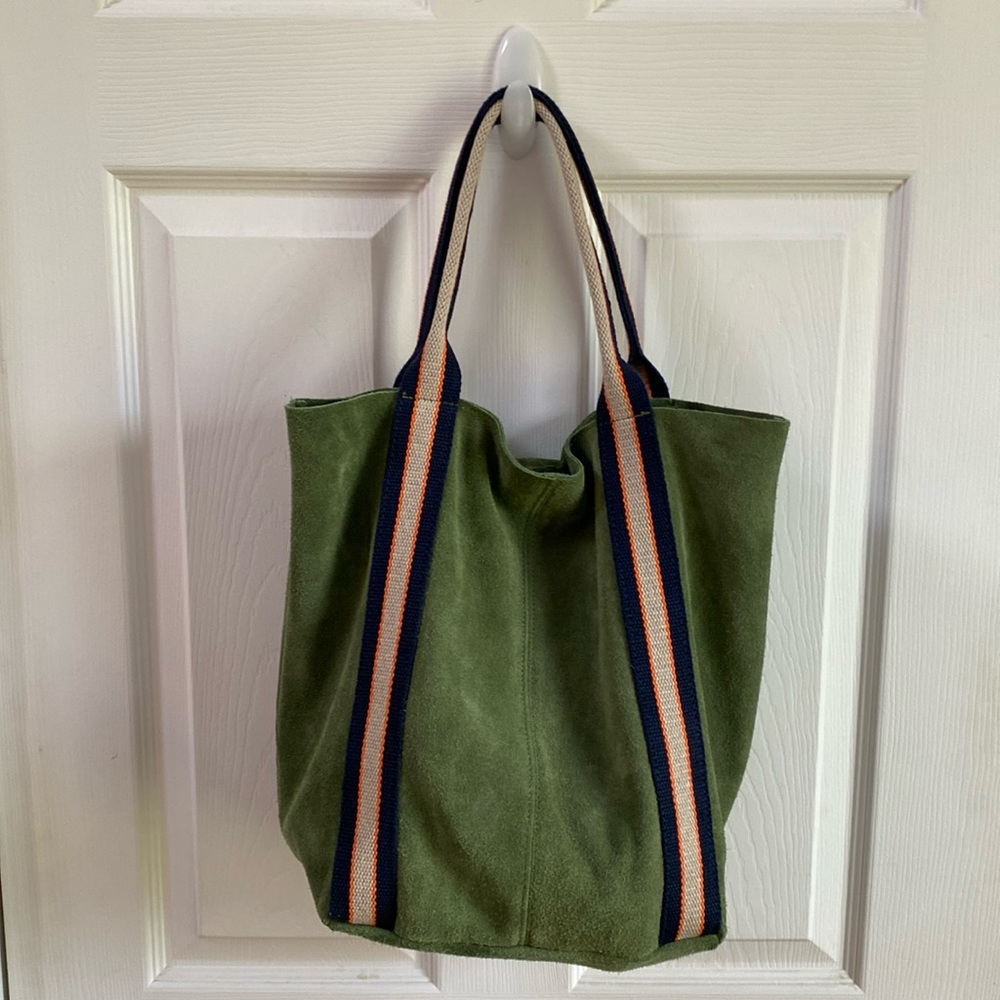 Martin Mattox Italian Split Leather Tote